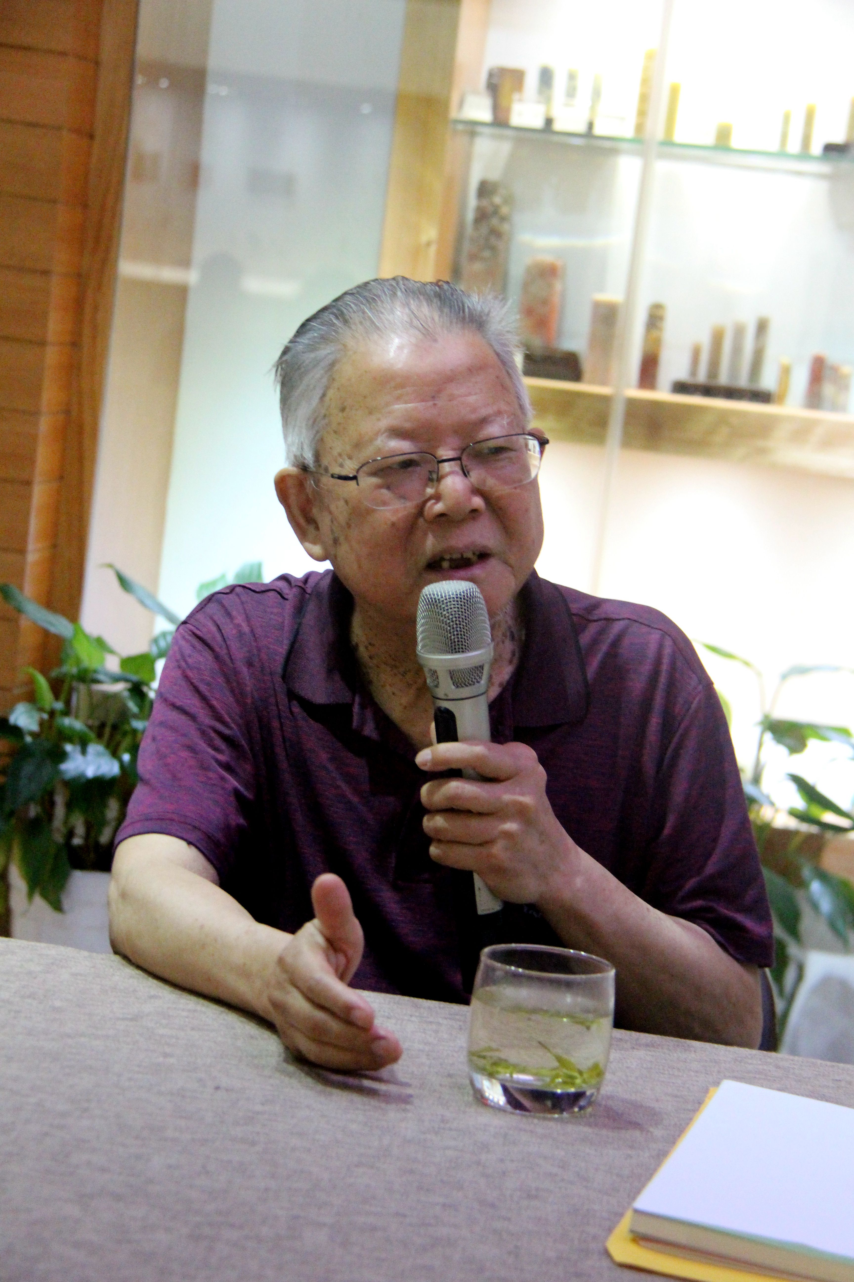 9西泠印社社员林乾良发言.JPG